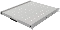 Étagère coulissante pour rack 19" 1U, 500 mm, gris
