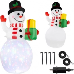 Bonhomme de neige gonflable avec éclairage LED