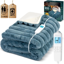 Couverture chauffante électrique en peluche Berdsen 180 × 160 cm
