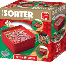 Set de trieurs pour puzzles – 6 bols, rouges, 20 × 20 cm JUMBO PUZZLE MATES