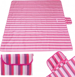 Couverture de plage et de pique-nique pliable rose