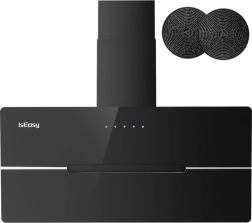 hotte ISEASY TV5290D4-CC-I2, inclinée noire 90 cm