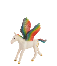 Mojo Pégase arc-en-ciel – grand poulain figurine