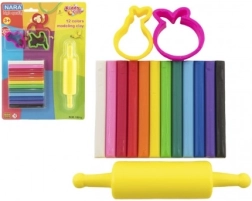 Ensemble créatif de pâte à modeler NARA avec emporte-pièces et rouleau