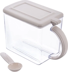 Distributeur de cuisine pour denrées sèches 1 l avec couvercle et cuillère