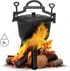 Chaudron en fonte 5 L pour feu de camp MultiGarden