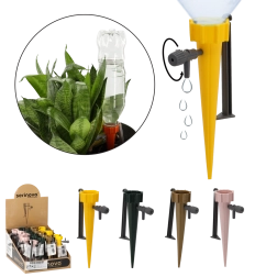 Arroseur de plantes avec robinet, assortiment de couleurs
