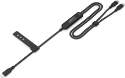 Câble de charge 2‑en‑1 USB‑C vers 2× USB‑C, 140 W PD 3.1, nylon, 1,8 m, noir