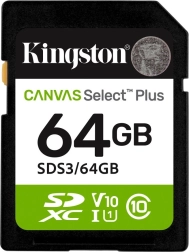 Carte mémoire SD 64 Go Canvas Select Plus Gen3 100 Mo/s