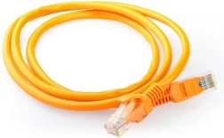 Câble patch réseau Cat 5e UTP 0,5 m, orange, avec capuchons moulés