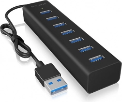 Icy Box hub USB 3.0 à 7 ports avec alimentation secteur