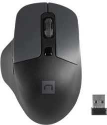 Souris sans fil NATEC Blackbird 2 avec clic silencieux, 1600 DPI, noire