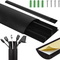 Goulotte de masquage en aluminium noire