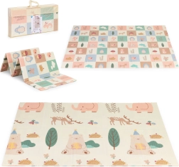 Tapis de jeu en mousse éducatif réversible 200 × 150 cm, pliable avec sac IPLAY
