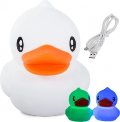 Veilleuse en silicone pour enfants en forme de canard avec commande tactile RGB