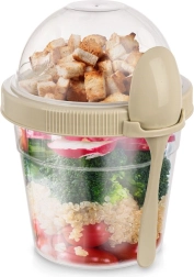 Gobelet pour yaourt avec cuillère et bol à muesli 400 ml