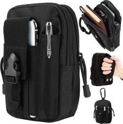 Pochette tactique MOLLE pour ceinture – noire, imperméable