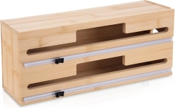 Distributeur double de films en bambou 2-en-1