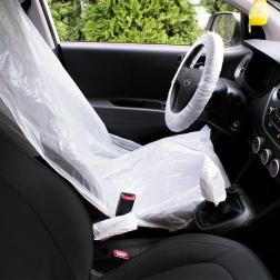 Kit de housses de protection jetables pour l’intérieur de voiture 5 en 1