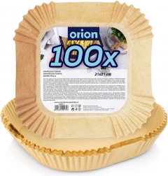 Feuilles carrées en papier pour friteuse à air 21 × 21 cm, 100 pcs