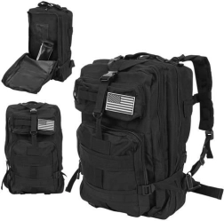 Sac à dos militaire tactique 38L noir