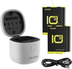 Station de charge étanche TELESIN Allin Box pour GoPro HERO 9/10/11/12 + 2 batteries