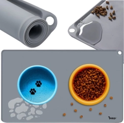 Tapis en silicone pour gamelles PURLOV 60 × 40 cm