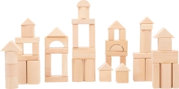 Blocs de construction en bois 50 pcs naturel small foot