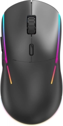 souris de jeu sans fil samurai avec double connexion et batterie
