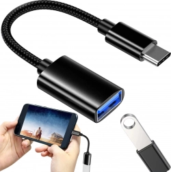 Adaptateur USB-C vers USB-A 3.0 OTG avec câble tressé