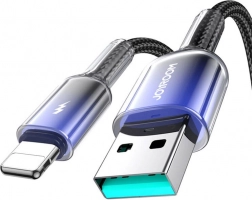 Joyroom câble de charge USB‑A vers Lightning 3A 1,2 m noir