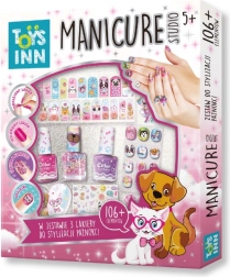 Set de manucure avec motifs d’animaux – 3 vernis