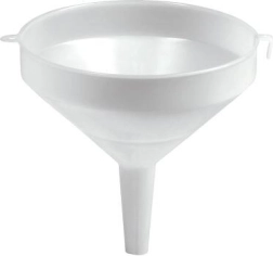 Entonnoir en plastique 40 cm blanc