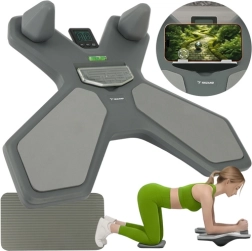 Planche d’équilibre avec compteur TRIZAND, panneau double face et niveau à bulle pour un entraînement complet du core