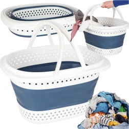 panier à linge en silicone pliable 32 l