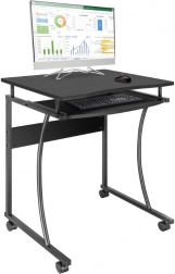 Table informatique mobile avec tablette coulissante