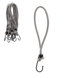 Set de tendeurs élastiques avec crochets 25 cm, diamètre 6 mm (25 pcs)