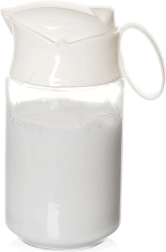 Petit pot à lait en verre 235 ml avec couvercle