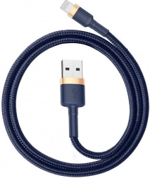 BASEUS Cafule câble Lightning USB-A – Lightning 2 m, 1,5 A, or/bleu foncé