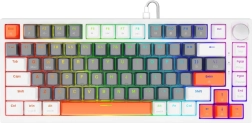 Clavier de jeu magnétique Astral White avec interrupteurs Outemu White Jade, RGB et keycaps PBT