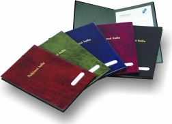 Livre de circulation brillant noir avec 14 intercalaires