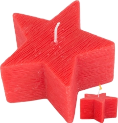 Bougie de Noël en forme d'étoile