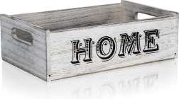 Boîte décorative en bois HOME 29 × 18 × 9 cm