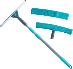 Lave-vitres télescopique avec raclette 57–128 cm, set 4 pièces