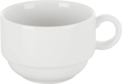 Tasse blanche en porcelaine MONA 180 ml