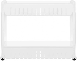 Étagère mobile de cuisine ou de salle de bain sur roulettes blanche