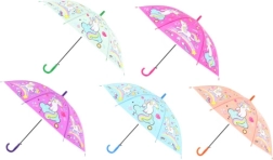 Parapluie automatique à motif licorne
