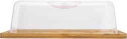 Plateau de présentation en bambou avec cloche en plastique Altom Design