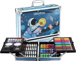Set de dessin pour enfants RENEW FORCE Cosmos dans une mallette, 145 pièces
