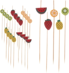 Cure-dents en bambou pour amuse-bouches 12 cm, 20 pcs